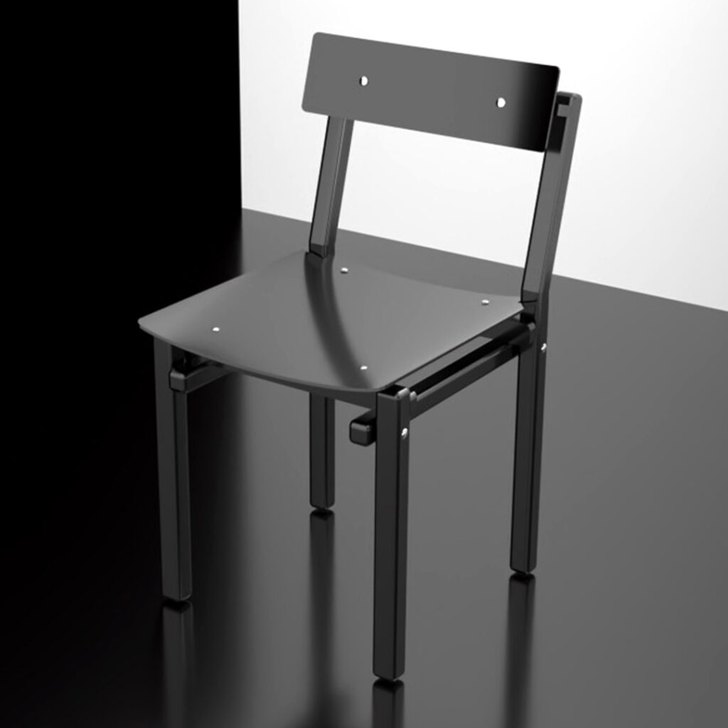 Modellazione 3D sedia